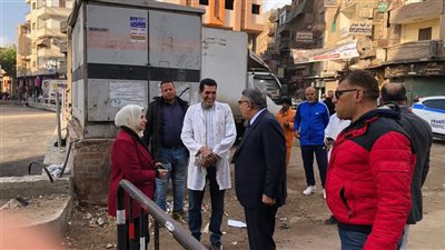 محافظ الدقهلية يقوم بجولة صباحية مفاجئة بحي غرب المنصورة