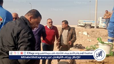 رئيس مياه القناة يشرف علي أعمال إصلاح الكسر المفاجئ المغذي لمنطقة كوبري السلام