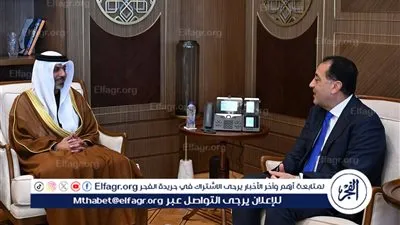 عاجل ـ رئيس الوزراء يستقبل سفير دولة الإمارات العربية المتحدة لدى مصر