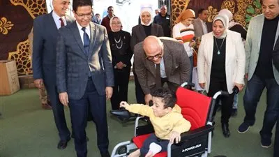 محافظ القليوبية يشارك في احتفالية ذوي الإعاقة بجمعية الشبان العالمية ببنها