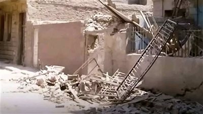 محافظة الجيزة توضح تداعيات انهيار العقار السكني بحي إمبابة