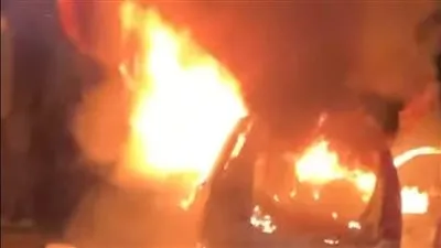 السيطرة علي حريق نشب في سيارة بـ 