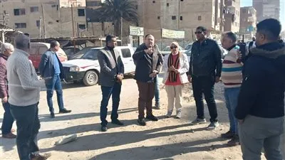 نائب محافظ الجيزة يتفقد أعمال التطوير والتوسعة بطريق الحفرية الرابط بمحور كمال عامر والطريق الدائري