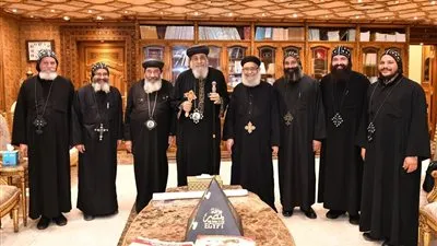 البابا تواضروس الثاني يستقبل نيافة الأنبا تادرس
