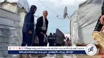 عاجل- «الجارديان»: خيام النازحين في غزة لا تصمد أمام «البرد القارس»