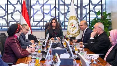 منال عوض تبحث آخر مستجدات اعداد خطة الاستجابة المتدرجة لادارة نوبات تلوث الهواء الحادة