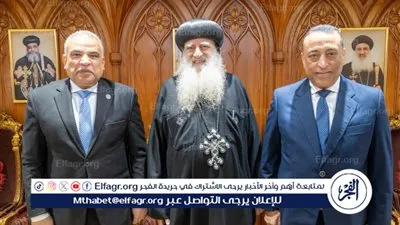 رئيس جامعة طنطا يهنئ مطرانية طنطا بعيد الميلاد المجيد