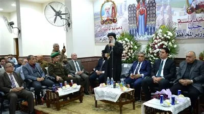 محافظ الدقهلية يقدم التهنئة بعيد الميلاد المجيد بدير القديسة دميانة ببلقاس