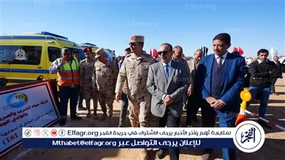 محافظ أسيوط وقائد قوات الدفاع الشعبي يتفقدان اصطفاف المعدات والسيارات ضمن فعاليات التدريب المشترك