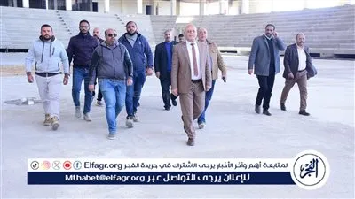 البدء في التشطيبات النهائية لصالة الألعاب الرياضية الدولية بجامعة سوهاج 