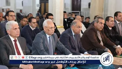 محافظ المنيا ورئيس الجامعة يشهدان الاحتفال بذكرى ليلة النصف من شعبان بمسجد صلاح الدين
