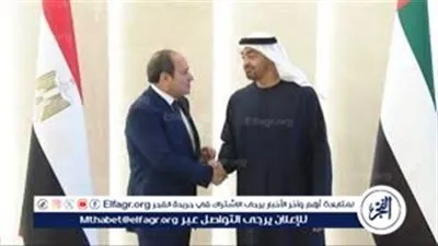 عاجل- بعد زيارة أخوية.. الشيخ محمد بن زايد يصطحب الرئيس السيسي لتوديعه في مطار أبوظبي الدولي