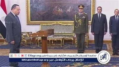 عبد العزيز قنصوة يؤدي اليمين الدستورية وزيرًا للتعليم العالي أمام الرئيس السيسي