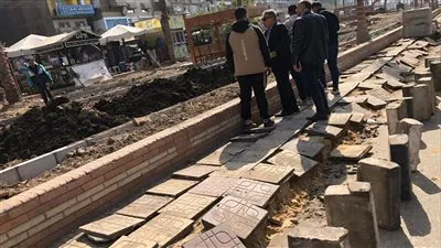 محافظ الدقهلية يتفقد أعمال إنشاء الحديقة المفتوحة بشارع الجيش في المنصورة