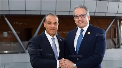 وزير الخارجية يلتقي مع الدكتور خالد العنانى مدير عام منظمة اليونسكو 