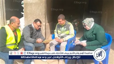 مياه الفيوم: تنفذ حملات طرق أبواب واستطلاعات رأي للمواطنين بعزبة عبدالعظيم