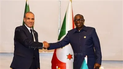 وزير الخارجية يلتقي نظيره البوروندي بعد تسلمه رئاسة الاتحاد الافريقي