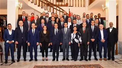 وزير الخارجية يلتقي بالجالية المصرية في أديس أبابا