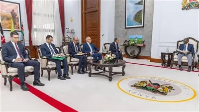 وزير الخارجية ووزير الموارد المائية والرى يلتقيان رئيس جمهورية كينيا
