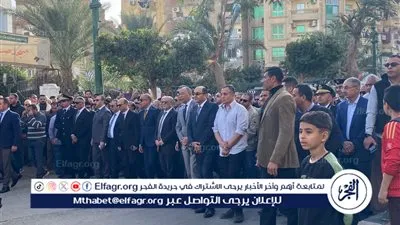 بحضور القيادات الأمنية والتنفيذية....جنازة عسكرية مهيبة لتشييع جثمان  اللواء مصطفى خليل  بالمنيا