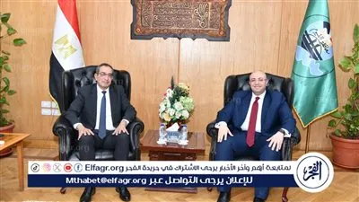 محافظ الفيوم يستقبل رئيس الجامعة للتهنئة بتجديد ثقة القيادة السياسية