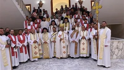 بطريرك الأقباط الكاثوليك يترأس قداس أحد الرفاع بالكلية الإكليريكية بالمعادي ويمنح الدرجة الإنجيلية لاثنين من أبنائها