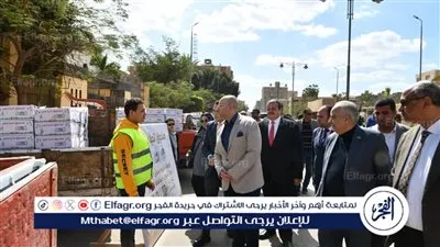 محافظ الفيوم يتفقد قافلة مساعدات مبادرة 