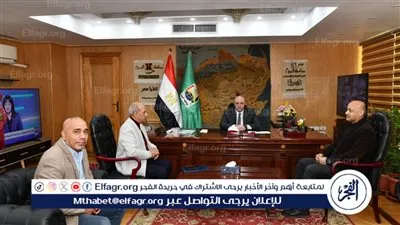 محافظ الفيوم يستقبل رئيس شركة الغاز للتهنئة بتجديد ثقة القيادة السياسية