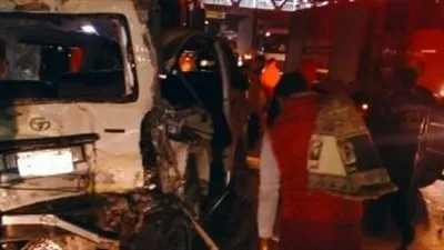 مصرع شخصين وإصابة 10 في تصادم ميكروباص وتريلا بطريق مصر–الإسكندرية الصحراوي