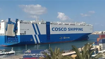 ميناء الإسكندرية يستقبل «WEN JING KOU» إحدى أكبر سفن الرورو العاملة بالغاز الطبيعي المسال عالميًا