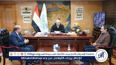 محافظ الفيوم يستقبل وفد مجلس إدارة مركز الأورام للتهنئة بتجديد ثقة القيادة السياسية