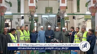 أوقاف أسيوط تطلق حملة نظافة شاملة استعدادًا لاستقبال العشر الأواخر من رمضان