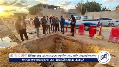 رئيس مياه مطروح يتفقد المراحل النهائية من مشروع إحلال وتجديد شبكات المياه بشارع علم الروم