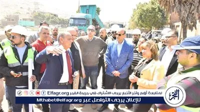 محافظ أسيوط يتفقد مشروع خط طرد محطة رفع صرف صحي البركة بحى غرب 