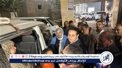 جولة ليلية لنائب محافظ الفيوم بمجمع مواقف أبشواي