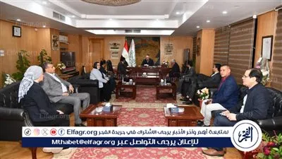 محافظ الفيوم يستقبل وفد حزب التجمع للتهنئة بتجديد ثقة القيادة السياسية