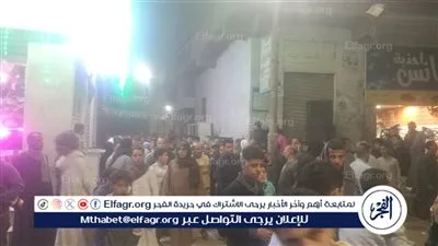 تشييع جثمان الشيخ محمد عجمي بقرية ترسا بعد وفاته دهسًا عقب إمامته المصلين في التهجد