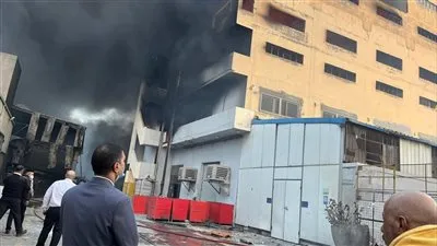 محافظ الدقهلية يتابع تداعيات حريق مصنع قطع غيار السيارات بطلخا