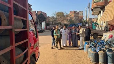 متابعة ميدانية لتموين القليوبية على مستودعات البوتاجاز بقها لضمان انتظام التوزيع