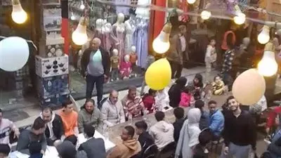 ‏حجر النواتية في الإسكندرية تفترش مائدة لإفطار 3000 صائم