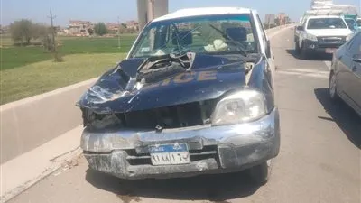 إصابة 4 أشخاص في انقلاب سيارة شرطة على طريق شبرا – بنها الحر بالقليوبية