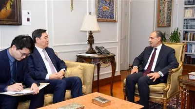 وزير الخارجية يستقبل المبعوث الصيني للشرق الأوسط