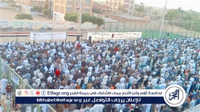 مراكز الشباب بالفيوم تستقبل الاف المصليين لأداء صلاة عيد الفطر المبارك في الساحات