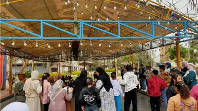 توافد كثيف على القناطر الخيرية في ثاني أيام العيد رغم تقلبات الطقس