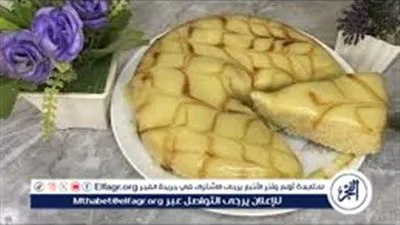 طريقة عمل كيكة الكراميل بالقشطة دون فرن.. تحلية سريعة وسهلة في دقائق