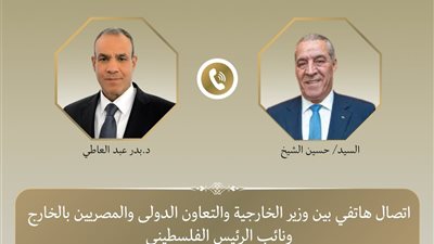 وزير الخارجية يبحث هاتفيًا مع نائب الرئيس الفلسطيني تطورات الأوضاع في الضفة الغربية وقطاع غزة