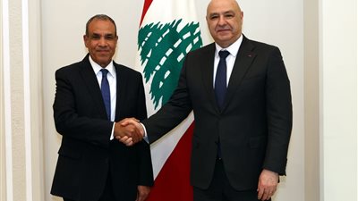 وزير الخارجية يلتقي فخامة رئيس الجمهورية اللبنانية في بيروت وينقل رسالة دعم من القيادة والشعب المصرى