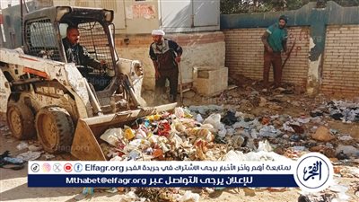 حملات صباحية ومسائية للنظافة العامة ورفع الإشغالات بمركزي سنورس وإطسا