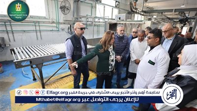  وزيرة التنمية المحلية ومحافظ الإسكندرية يتفقظان المجزر الآلي بالعامرية وإقالة مدير عام الطب البيطري
