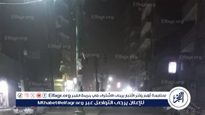 سقوط أعمدة كهرباء بسبب الطقس السيئ في المنيا